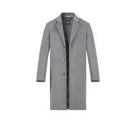 BOSS Black Mantel Herren Reverskragen Wolle grau, 56 (XXL)