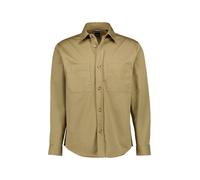 BOSS Black Overshirt Herren Langarm Baumwolle braun, M