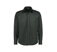 BOSS Black Overshirt Herren Langarm Baumwolle grün, M