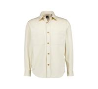 BOSS Black Overshirt Herren Langarm Kent-Kragen Baumwolle weiß, M