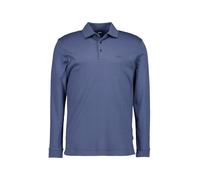 BOSS Black Polo-Shirt Herren Slim Fit Langarm Baumwoll-Jersey blau, S