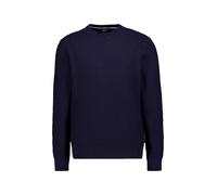 BOSS Black Pullover Herren Regular Fit Rundhals Baumwolle blau, L