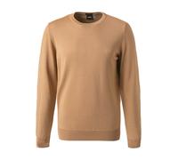 BOSS Black Pullover Herren Slim Fit Rundhals Schurwolle beige, 3XL