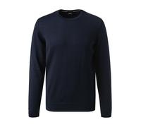BOSS Black Pullover Herren Slim Fit Rundhals Schurwolle blau, XXL