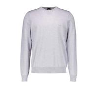 BOSS Black Pullover Herren Slim Fit Rundhals Schurwolle grau, XL