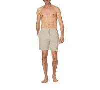 BOSS Black Pyjamashorts Herren Baumwolle beige gemustert, XXL