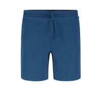 BOSS Black Pyjamashorts Herren Baumwolle blau gemustert, M
