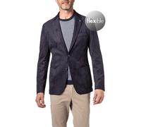 BOSS Black Sakko Herren Slim Fit Reverskragen Jersey blau, 56