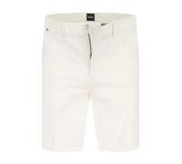 BOSS Black Shorts Herren Regular Fit Baumwoll-Stretch weiß, 33