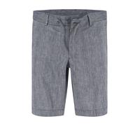 BOSS Black Shorts Herren Regular Fit Leinen blau, 52