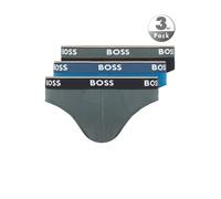 Slip BOSS "Brief 3P Power", Herren, Gr. S, open miscellaneous 962, Single Jersey, Obermaterial: 95% Baumwolle, 5% Elasthan, körpernah, Unterhosen, mit BOSS Schriftzug (56291717-S) open miscellaneous 9