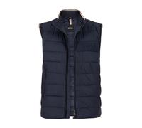 BOSS Black Steppweste Herren Stehkragen Mikrofaser blau, 48 (S)