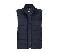 BOSS Black Steppweste Herren Stehkragen Mikrofaser blau, 54 (XL)
