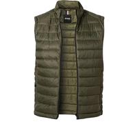 BOSS Black Steppweste Herren Stehkragen Mikrofaser grün, 48 (S)