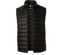 BOSS Black Steppweste Herren Stehkragen Mikrofaser schwarz, 48 (S)