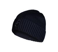 BOSS Black Strickmütze Herren Schurwolle blau, One Size