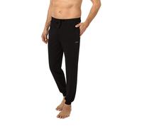 Sweathose BOSS "Mix&Match Pants", Herren, Gr. M (50), N-Gr, schwarz (schwarz 001), Sweatware, Obermaterial: 95% Baumwolle, 5% Elasthan, unifarben, Basic knöchellang, Hosen Sweathose, mit BOSS Aufdruck