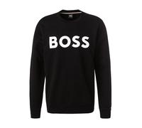 BOSS Black Sweatshirt Herren Regular Fit Rundhals Baumwolle schwarz Logo und Motiv, XL