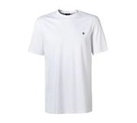 BOSS Black T-Shirt Herren Regular Fit Kurzarm Rundhals Baumwolle weiß, M