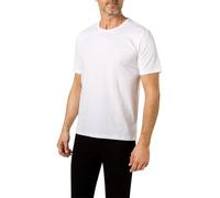 BOSS Black T-Shirt Herren Rundhals Baumwolle weiß, L