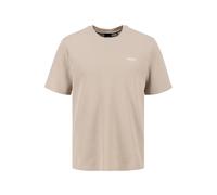 BOSS Herren T-Shirt, Waffeloptik - Waffle T-Shirt, Logo, Rundhals, Logo, Baumwollmischung Beige 2XL