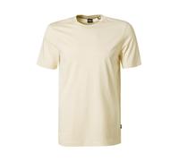 BOSS Black T-Shirt Herren Slim Fit Kurzarm Rundhals Baumwolle beige, 3XL