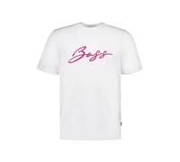 BOSS Black T-Shirt Herren Slim Fit Kurzarm Rundhals Baumwolle weiß, XXL