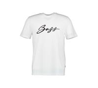 BOSS Black T-Shirt Herren Slim Fit Kurzarm Rundhals Baumwolle weiß, XXL