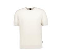 BOSS Black T-Shirt Herren Slim Fit Kurzarm Rundhals weiß, XL