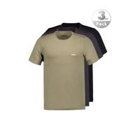 BOSS Black T-Shirts Herren Rundhals Baumwolle grau, 8 (XXL)