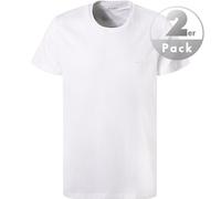 BOSS Herren T-Shirt, 2er Pack - TShirtRN 2P Comfort, Unterhemd, Rundhals, Cotton, weiß, XL Weiß