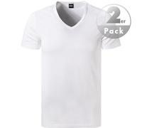 BOSS Herren T-Shirt, 100 Weiß, M