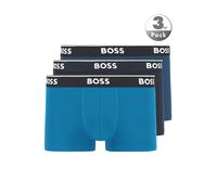 Trunk BOSS "3P Power", Herren, Gr. S, lila (open miscellaneous 965), Jersey, Obermaterial: 95% Baumwolle, 5% Elasthan, körpernah, Unterhosen, mit BOSS Schriftzug auf dem Bund (99017007-S) open miscell