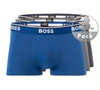 BOSS Hugo Herren Trunk 3p Co/EL Boxershorts, Open Blue 487, XL
