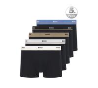Hugo Boss Boxershorts Trunk 5P Essential 10267407 01 5er-Pack Stretch-Baumwolle Logos am Bund