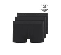 Trunk BOSS "3P Logo Trio", Herren, Gr. S, schwarz 001, Jersey, Obermaterial: 95% Baumwolle, 5% Elasthan, unifarben, Unterhosen, Neuheit, enganliegend, kurzes Bein (32803327-S) schwarz 001