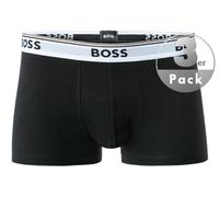 BOSS Boxershorts Trunk 3P Power – 3er-Pack, Stretch-Baumwolle, kurzes Bein, Logo-Bund – Schwarz XL