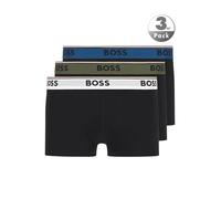 Boxershorts BOSS "Boxershort Trunk 3P Power 3er Pack", Damen, Gr. XL, schwarz, Obermaterial: 95% Baumwolle CO. 5% Elasthan EL., Unterhosen (51170908-XL) schwarz
