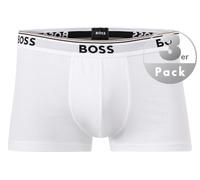 BOSS Hugo Herren Trunk 3p Co/EL Boxershorts, New - White100, M