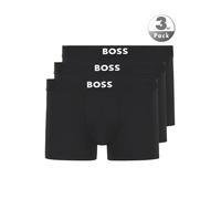 Trunk BOSS "3P Micro ONE", Herren, Gr. XXL, 3 Stk., schwarz 001, Jersey, Obermaterial: 88% Polyester, 12% Elasthan, unifarben, körpernah, Unterhosen, elastischer Bund (90728416-XXL) schwarz 001