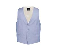 BOSS Black Weste Herren Slim Fit V-Ausschnitt Schurwolle beige, 48