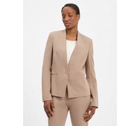 BOSS Kragenloser Regular-Fit Blazer mit Metall-Knopf - Style Jemma1, 50541998 Beige 38