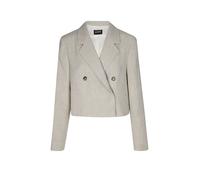 BOSS Oversized Blazer aus Fischgrät-Leinen-Mix - Style Jojeka1, 50560970 Hellbeige 40
