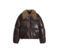 BOSS Blouson aus Kunstleder mit Teddy-Kragen - Style Pecool, 50567429 Braun 32
