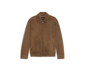 BOSS Blouson aus weichem Veloursleder - Style Josurf, 50556949 Braun 50