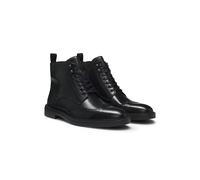 BOSS Boots aus Leder mit Budapester-Details - Style Calev_Halb_ltbrfb, 50552551 Schwarz 43