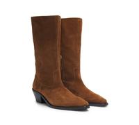 BOSS Boots aus Veloursleder mit kubanischem Absatz - Style Niara_Bootie50_SDZ, 50557662 Braun 37
