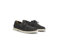BOSS Bootschuhe aus Veloursleder mit Kontrastsohle - Style Sienne_Boat_sd, 50563130 Dunkelgrau 43