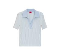 HUGO Vanisé-Ripp-Pullover mit Stack-Logo - Style Sunsyra, 50557760 Gemustert L