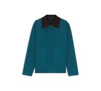 BOSS BOSS BY BECKHAM Baumwolljacke mit Kontrastkragen - Style Cenim_DB, 50562805 Blau 58